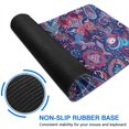 thumbnail image 6 of Long Mouse Pads for Desk,Blue Pioneer Flower and Paisley Pattern Desk Mats on Top Of Desks, Desk Mouse Pad Extra Large with 3mm Non-Slip Base and Stitched Edge for Gaming,Office,Work,Home 35.4"x15.7", 6 of 6
