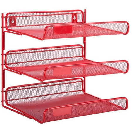 3-Tier Steel Mesh Letter Tray