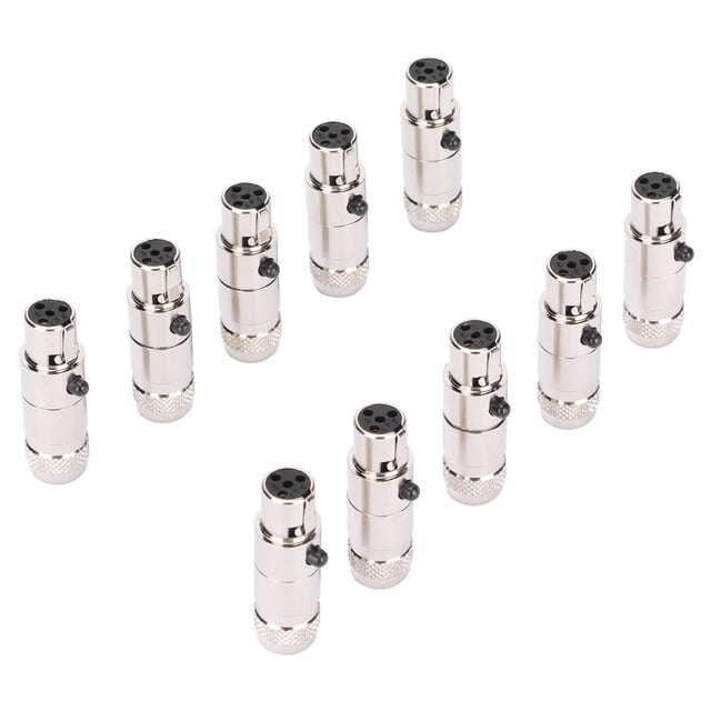 Conectores hembra XLR de 4 pines Reducción de ruido Conector hembra XLR compacto de 4 núcleos para cables de micrófono estéreo