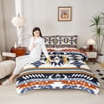 thumbnail image 4 of Homewish Tribal Aztec 3 Pieces Queen Comforter Set for Teens Boys Girls,Bohemian Theme Ultra Soft Bedding Sets,Exotic Style Bedding Comforter Set,Ultra Soft Home Decor, 4 of 8