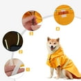 thumbnail image 6 of Dog Raincoat Waterproof Hoodie Jackets Rain Poncho Pet Raincoat Clothes with Reflective Stripes Outdoor Dog Raincoat, 6 of 8