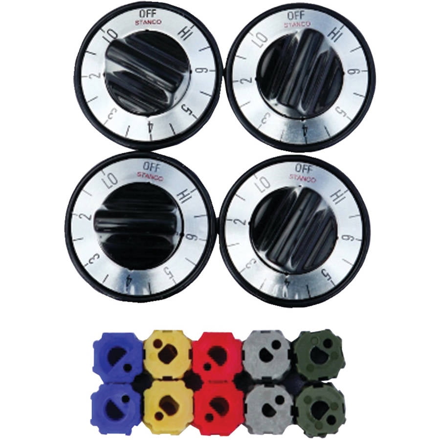 Stanco 70011002 Electric Range Surface Burner Knobs, 4Pack