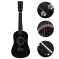 thumbnail image 4 of Guitarra acústica folclórica de 23 pulgadas, mini guitarra para niños principiantes amantes de la música (negra), 4 of 7