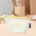 thumbnail image 5 of Unique Bargains 1 Pc Lightweight Mesh Makeup Bag Makeup Bag for Business Travel Nylon Yellow, 5 of 5