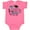 Hot Pink, variant on Inktastic My Daddy Did It and He Did It for Me with Graduation Cap Girls Baby Bodysuit