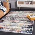 thumbnail image 2 of SAFAVIEH Adirondack Aldous Abstract Area Rug, Ivory/Navy Rust, 6' x 6' Square, 2 of 7