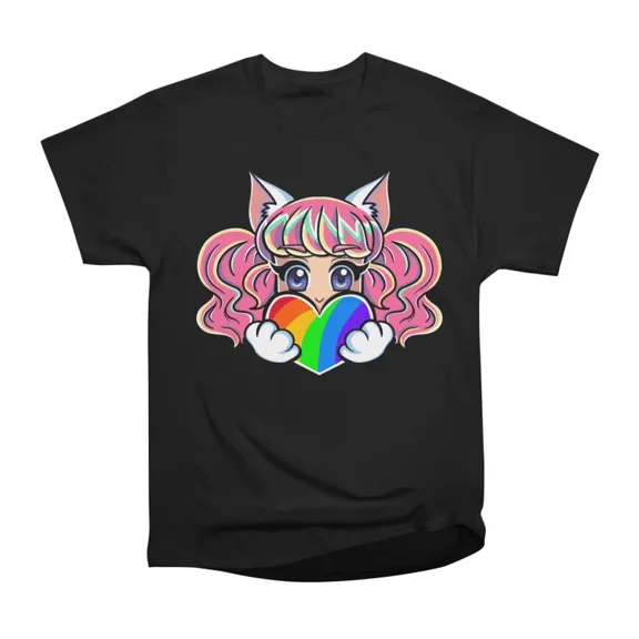 KittieKatt Pride T-Shirt Tee Gift For Him Merch For Her Apparel For Friend
