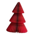 thumbnail image 4 of Christmas Navidad Estatua Papel Decoración 3D Adorno Centro de Mesa con Estilo Único Adecuado para Regalo Bar Ventana Cocina Celebración Rojo 20 cm, 4 of 8