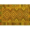 thumbnail image 1 of Ahgly Company Machine Washable Indoor Rectangle Southwestern Yellow Country Area Rugs, 8' x 12', 1 of 4