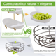 thumbnail image 2 of Frutero De 2 Niveles De Acrílico Con Soporte De Metal Xtellar blanco, 2 of 4