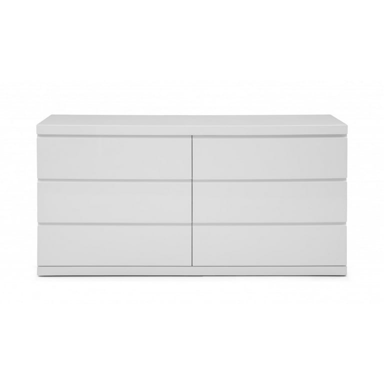 White lacquer dresser modern deals