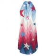 thumbnail image 3 of Jophufed 4th of July dresses Summer dresses for Women 2025 Fashion Sleeveless Printed Round Neck Loose Ladies Irregular Dress Labor Day Sale, 3 of 5
