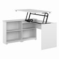 thumbnail image 2 of Bush Furniture Cabot 52W 3 Position Sit to Stand Corner Desk with Shelves in White, 2 of 2