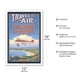 thumbnail image 2 of Travel by Air - Los Angeles San Diego Airline - Vintage Airline Travel Poster by Kerne Erickson - Master Art Print (Unframed) 12in x 18in, 2 of 4