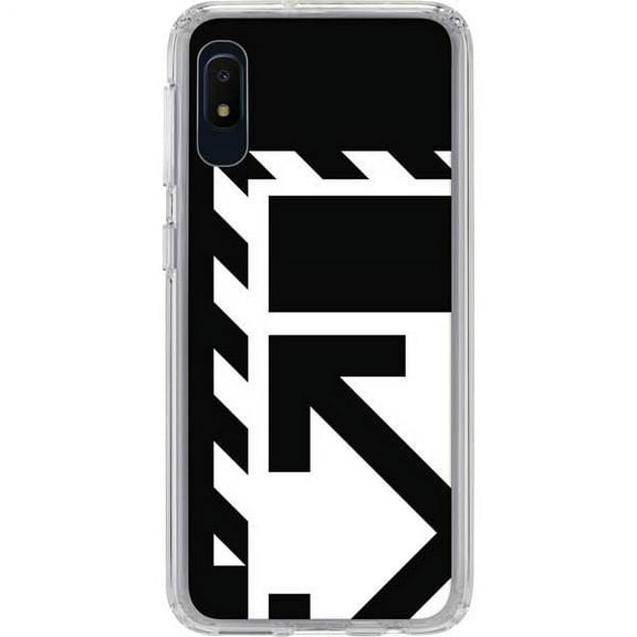Skinit Stripes Black and White Geometric Shapes Galaxy A10e Clear Case