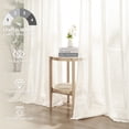 thumbnail image 2 of Jainmy Linen Light Filtering Curtainsfor Living Room Bedroom, Rod Pocket Back Tab Semi Sheer Farmhouse Window Drapes, 2 Panels,50x84 inch,Natural, 2 of 9