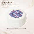 thumbnail image 2 of Yiaed mushroom Skull rainbow color Print Travel Jewelry Case Bridesmaid Gift Boxes Jewelry Travel Organizer Small Round Jewelry Box Mini Storage-White, 2 of 7