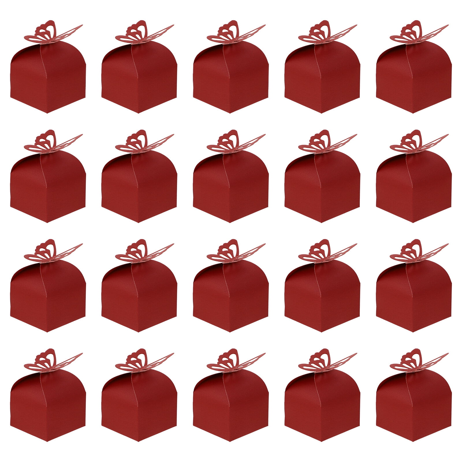 50pcs Paper Craft Wedding Candy Boxes Small Gift Boxes Butterflies Paper Boxes