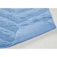 thumbnail image 3 of Better Trends U-Shape Toilet Rug 100% Cotton, Non-Slip Rug, Water Absorbent, Washable, (20" x 20") Contour Bath Rug Dark Blue - Hugo Collection, 3 of 4