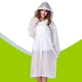 thumbnail image 3 of HEMOTON Ladies Raincoats Adults Thickened EVA Raincoat M White, 3 of 8