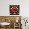 thumbnail image 2 of Stupell Industries Fright Night Bat & Botanicals Gray Framed Floater Canvas Wall Art design by Janelle Penner, 25 x 25, 2 of 9