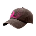 thumbnail image 4 of Bibifish Womens Baseball Cap Cancer Awareness Distressed Washed Tone Adjustable Outdoor Sun Headcaps, 4 of 4