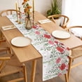 thumbnail image 3 of Pink Spring Floral Table Runner - 70 Inch Long, Kitchen Dining Table Runner Dresser Scarves, Weeping Romantic Flowers Pastoral Farmhouse Decor for Coffee Tables Wedding Party Banquet, 3 of 8