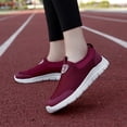 thumbnail image 4 of YOURDIARY Women's Running Shoes Slip On Lightweight Walking Comfort Fit Sneakers Red, 4 of 5