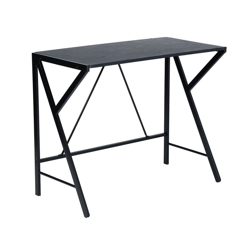 Writing Desk for Small Space, Modern Simple Style Game Table End Table, Brown/White Writing Desk for Small Space, Modern Simple Style Game Table End Table, Brown/White