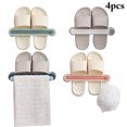 thumbnail image 2 of Bangcool 4PCS Wall Mounted Shoe Holder Space Saving Wall Shoe Rack Towel Storage Rack, 2 of 10
