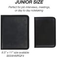 thumbnail image 3 of shiyou-Mini Professional Padfolio, Business Portfolio, Black, Includes 5x8 Writing Pad, 3 of 4
