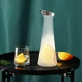 thumbnail image 4 of Water Jug, Stylish 1.4L Versatile Beautiful Concise Design Transparent   Bottle With Lid For Bars For Restaurants, 4 of 8