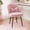 Light Pink, variant on Romorgniz Makeup Vanity Chair with Lumbar Pillow Comfy Accent Chair Cute Cozy Small Desk Chair for Bedroom, Light Pink