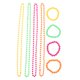 thumbnail image 1 of 1 juego de collar decorativo con cuentas de plástico, kit de pulsera, joyería para mujer, cadena para el cuello, 1 of 6