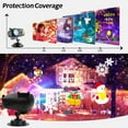 thumbnail image 4 of GALAPROX Christmas Halloween Projector Lights Outdoor, 2025 New 9 Holiday Themes 10 Patterns Snowflake Decorations Lamp, 4 of 9