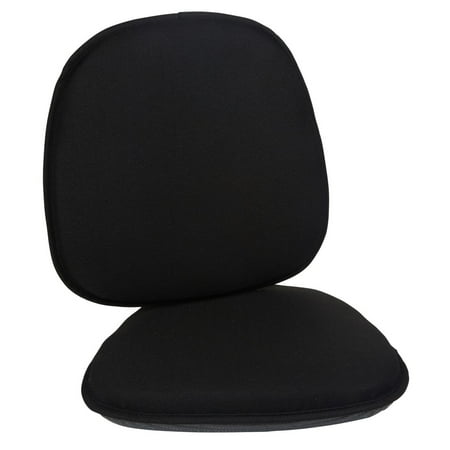 

Klear Vu Gripper Non-Slip Mid Century Modern Shell Chair Cushion Midnight Black 2 Pack