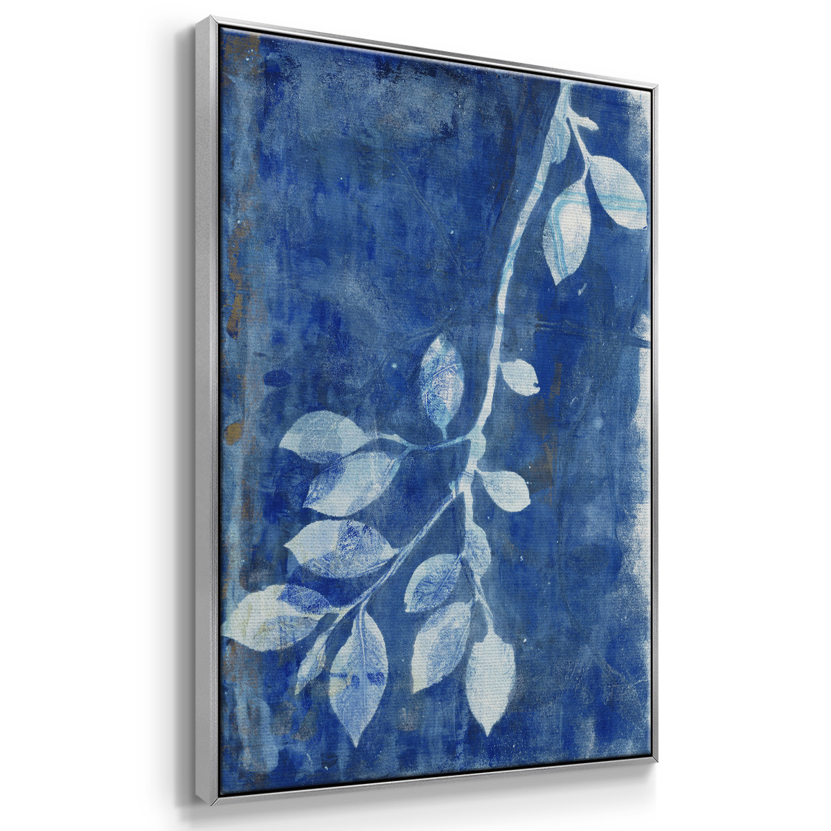 Branching Out XIX Framed Premium Gallery Wrapped Canvas - Ready to Hang - 25 x 37 - Silver Floating Frame