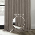 thumbnail image 6 of Mink Faux Linen Grommet Room Darkening Curtain (1 Panel), Mink, 50W X 120L, 6 of 10