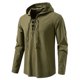 thumbnail image 2 of pstuiky Camisas para hombre de manga larga, Cárdigan informal con capucha y mangas largas para hombre tops de invierno para hombre xxl, 2 of 9