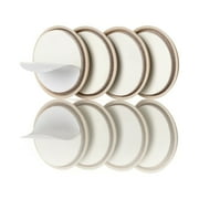 WAXMAN Super Sliders 1 3/4" Round Self-Stick Furniture Sliders or Movers for Carpet to Protect Flooring and Move Effortlessly, Beige (4 Pack)