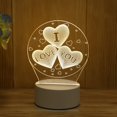 thumbnail image 2 of POINTERTECK Valenties Day 3D Night Light Creative Novelty LED Decorative Gift Table Lamp, 2 of 10