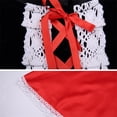 thumbnail image 3 of Coerni Girls Little Red Riding Hood Dress Halloween Christmas Cos play Clothess With Cloak,Headband,Bag Halloween Clothes, 3 of 9