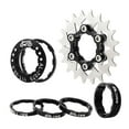 thumbnail image 2 of jinwen Ensemble de Cassette Léger à une Vitesse Adaptateur de Réparation de Roue Libre Kit de Conversion 20T Noir, 2 of 9