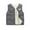 Gray, variant on Busydd Girls Winter Vest 2-15 Years Unisex Solid Color Sleeveless Kids Puffer Vest Fashion Warm Zip Boys Fleece Vest Girls' Outerwear Jackets & Coats 3 Years