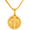 Gold, variant on Stainless Steel Cross Jesus Medallion Pendant with Box Chain 24" SCP 164 G
