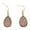 Gold, variant on Women's Gold Plated Resin Druzy Teardrop Earrings Faux Drusy Drop Hook Earrings