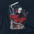 thumbnail image 2 of Friday The 13Th Cabin Women's T Shirt, Navy, X-Large, 2 of 6
