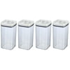 Better Homes & Gardens Flip-Tite Square Container, 19.4 Cups - Set of 4