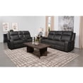 thumbnail image 2 of Pemberly Row 2-piece Faux Leather Upholstered Motion Reclining Sofa Set Gray, 2 of 17