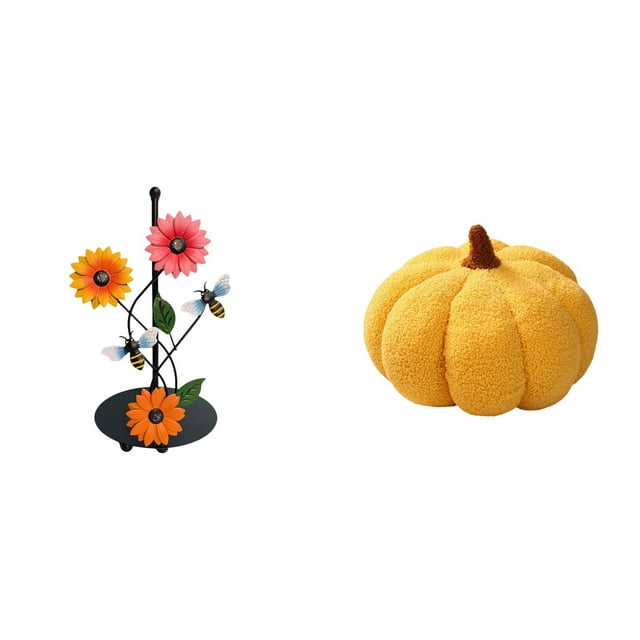 Dispensador De Toallas De Papel Con Forma De Calabaza, De Felpa, Decorativo, Antideslizante, Vertical, Con Cojín Para Sofá, Ideal Para La Decoración Del Hogar O El Dormitorio.